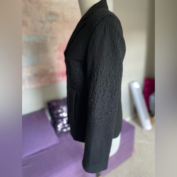 Marc Aurel Black textured Two Button Blazer‎ Size 38 - Picture 7 of 11